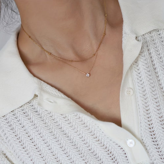 Collier doré brillant
