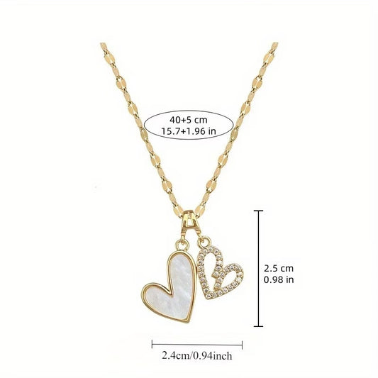 Collier doré coeur