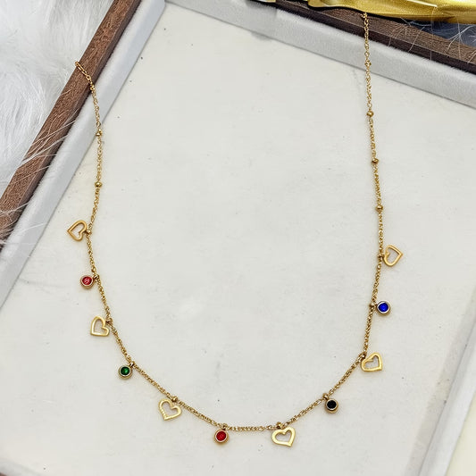 Collier avec pendentif couleur