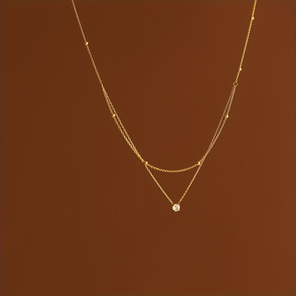 Collier doré brillant