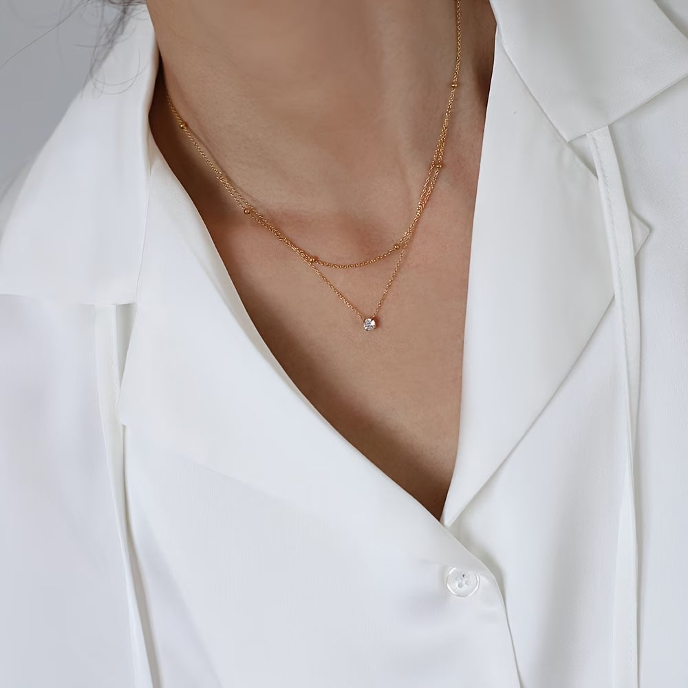 Collier doré brillant