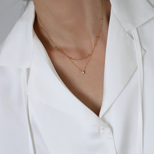 Collier doré brillant