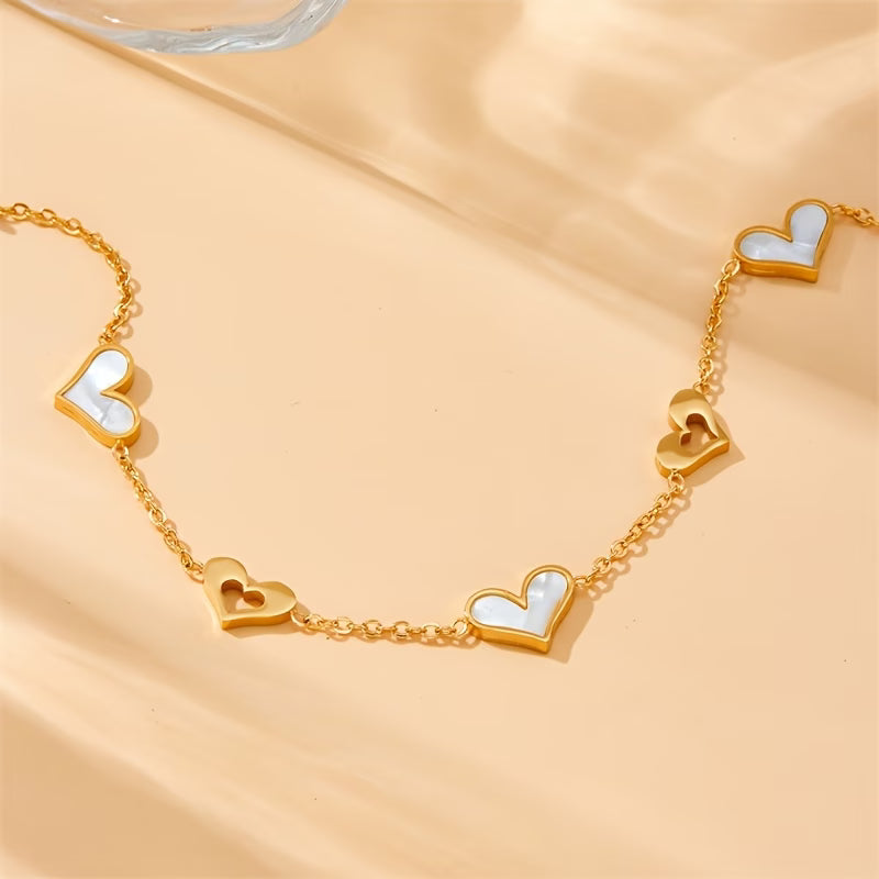 Bracelet coeur blanc