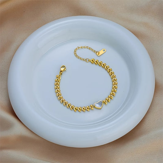 Bracelet doré coeur