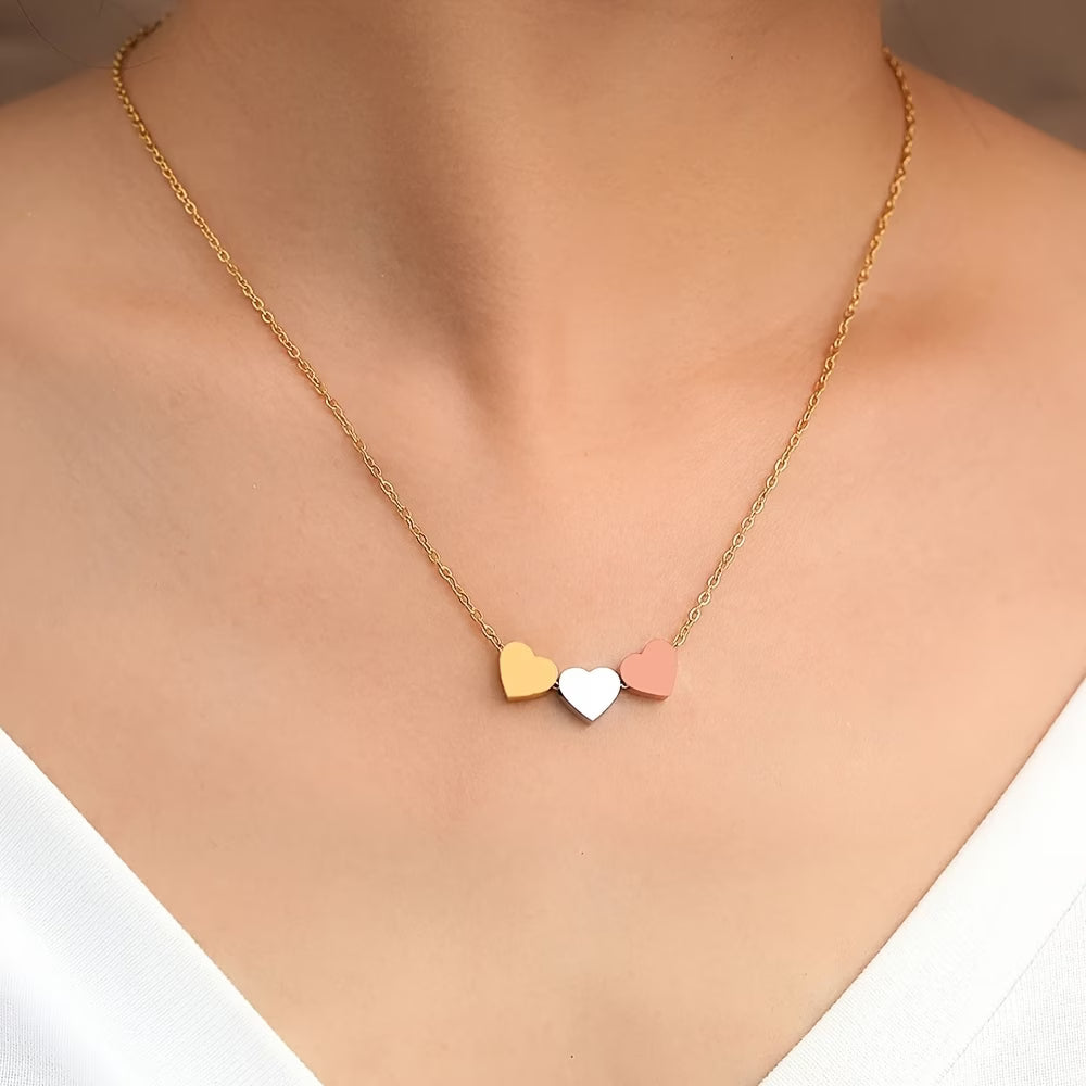 Collier à trois coeur