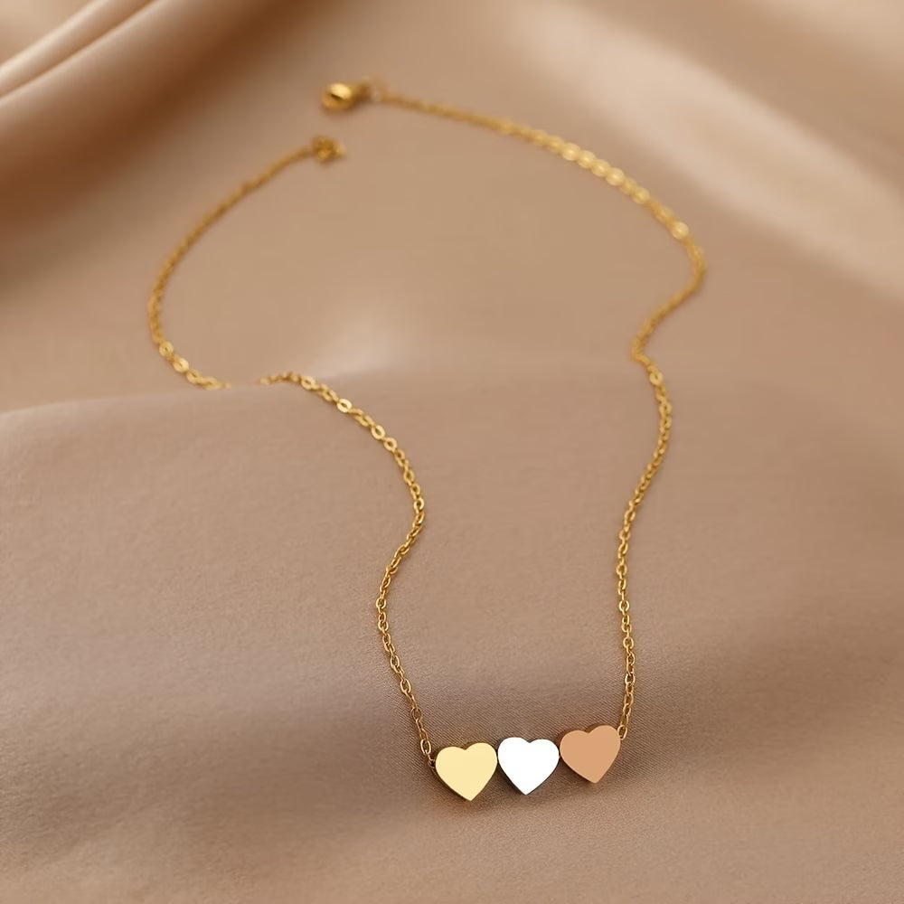 Collier à trois coeur