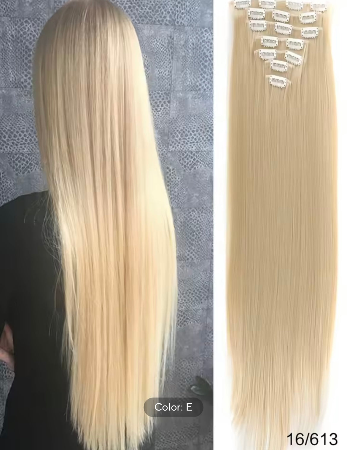 Clip-in-Hair Extension | Youmy Beauty Care Super Blond