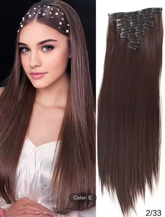 Clip-in-hair Extension | Youmy Beauty Care Brown