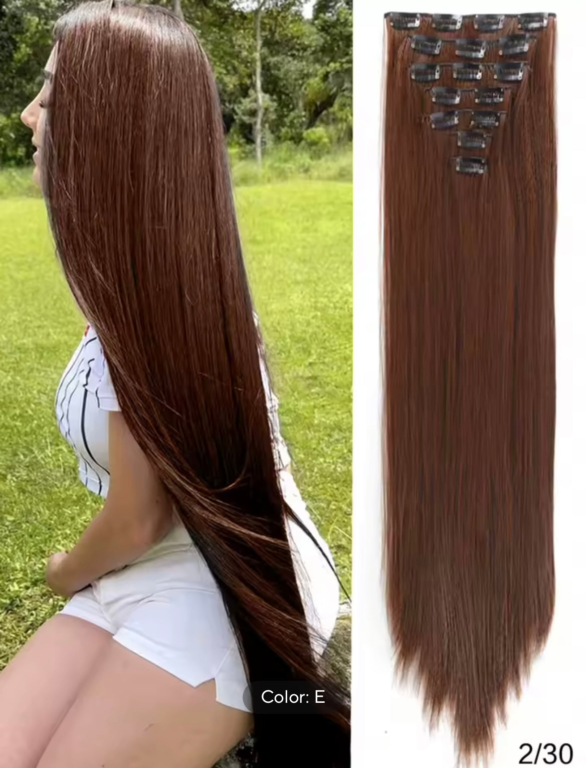 Clip-in-hair Extension | Youmy Beauty Care Blond Brown