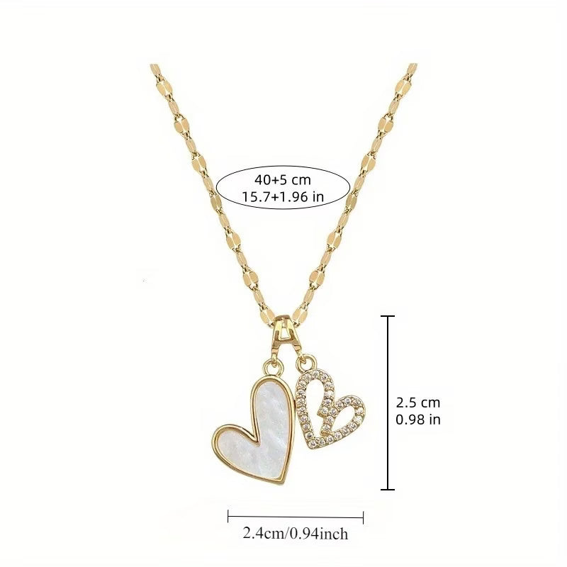 Collier doré coeur