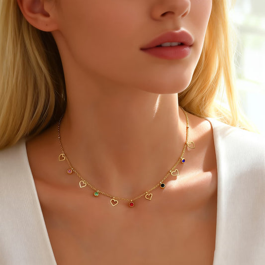 Collier avec pendentif couleur