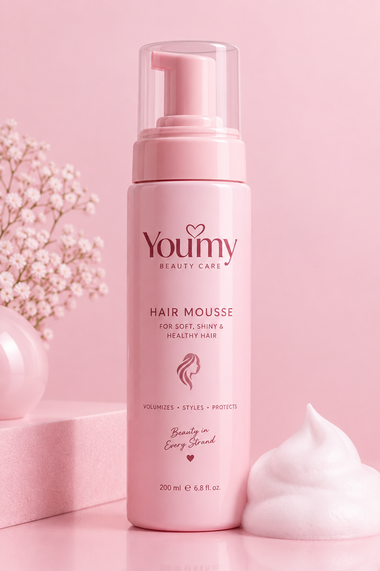 Pink Leave-In Hair Mousse | Youmi Beauty